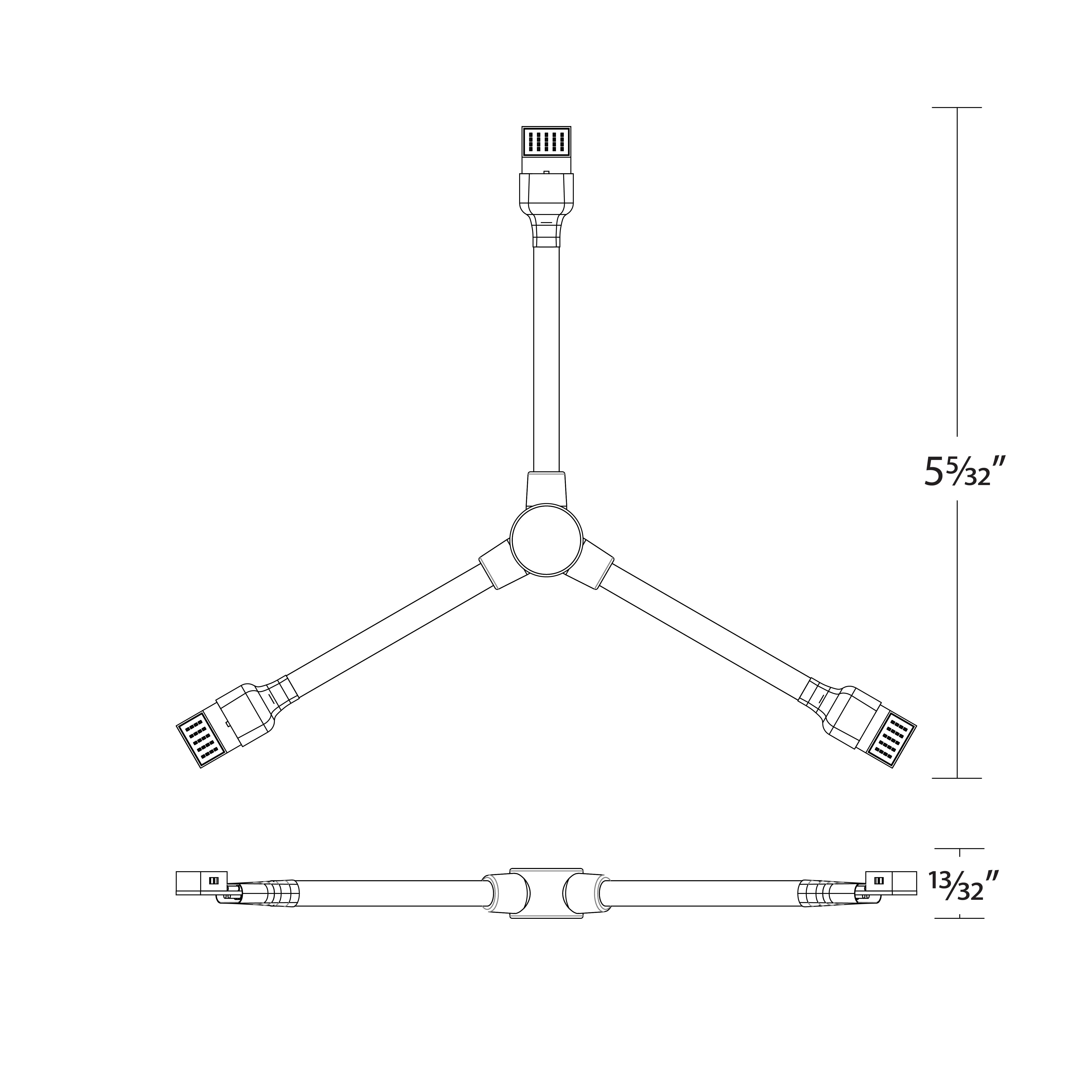 flex-tape-to-tape-y-connector